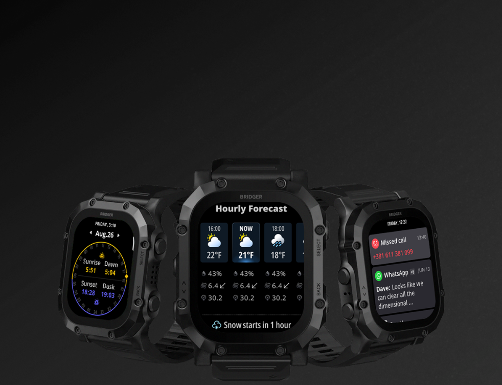 Weather, sun times and notifications
